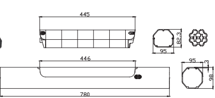 MATE-EB-SSE085 36V10Ah Frame Integrated Style E-bike Battery
