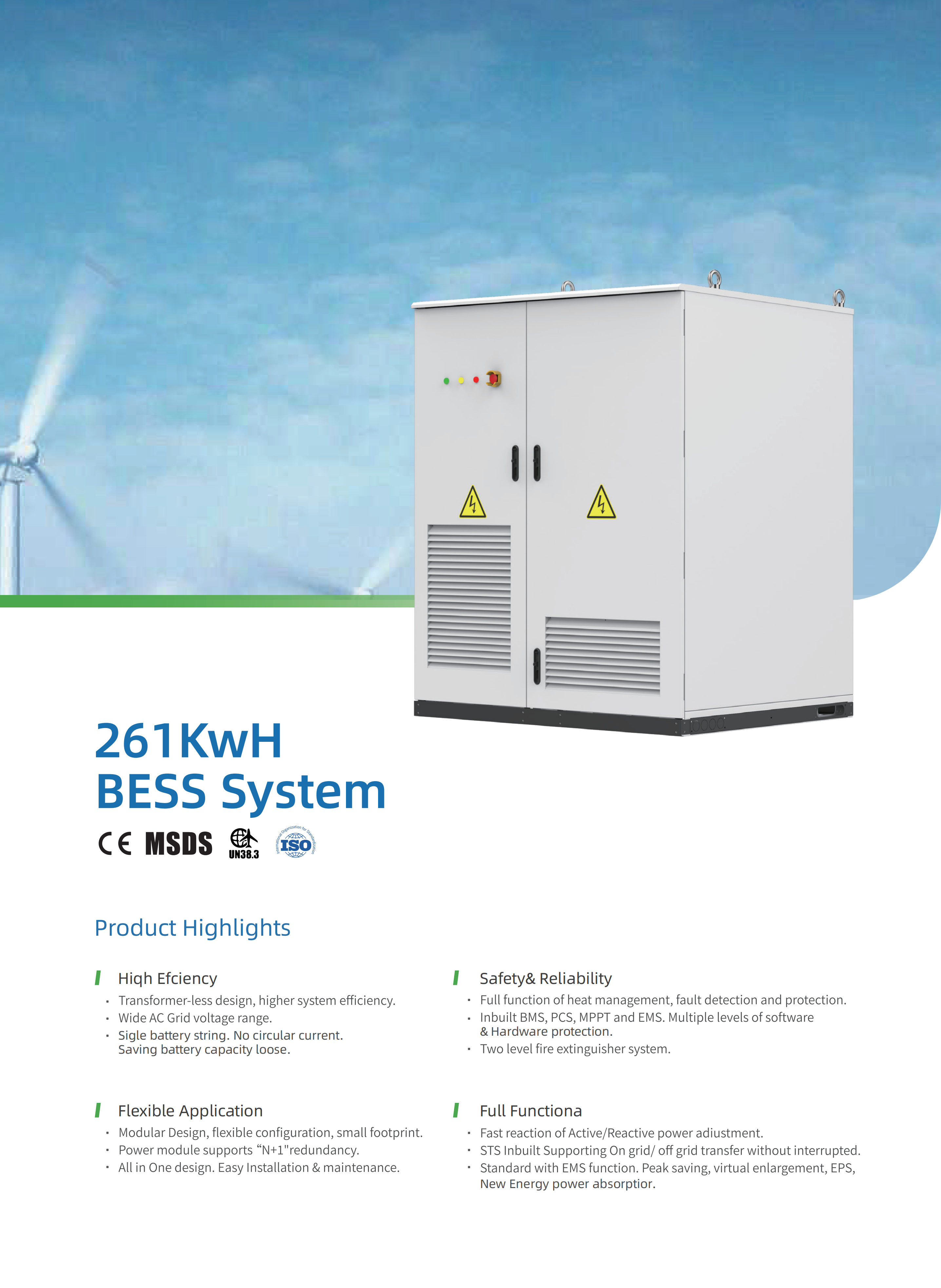 TG-eBank-261KwH BESS System