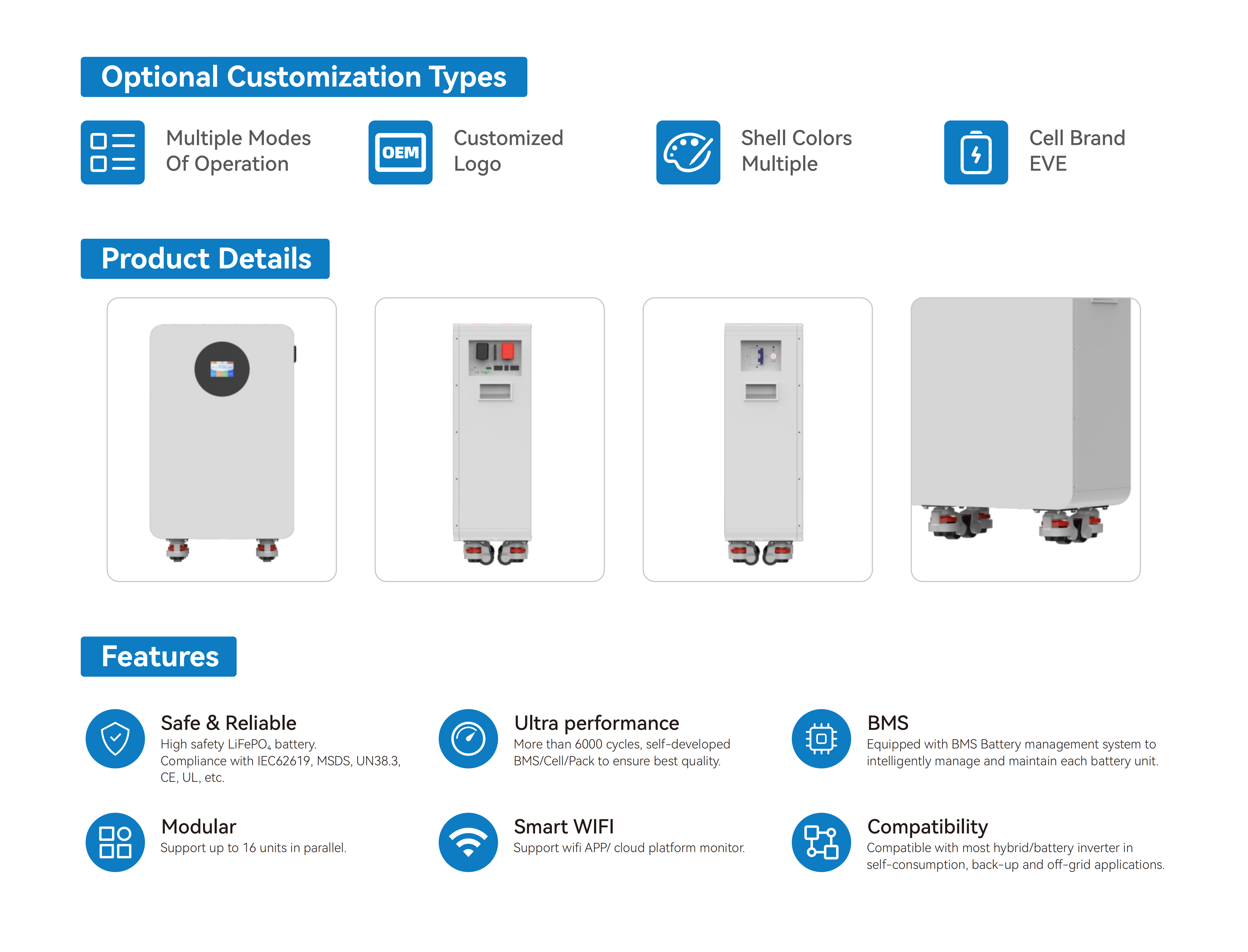 LFP 17KWH 51.2V 334Ah EVE A LFP 17KWH 51.2V 334Ah EVE A